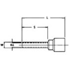 Terminal Tipo Ilhós Isolado Simples 1,50mm Preto 100pçs Crimp