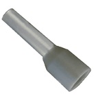 Terminal Tubular Ilhós Simples 0,75 Mm² Cinza 100 Peças