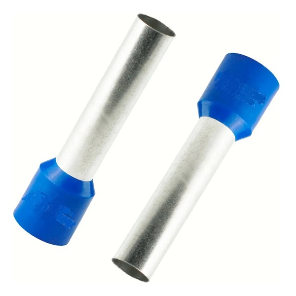 Terminal Tubular Ilhós Simples 16 Mm²  Longo E25mm 100 Peças