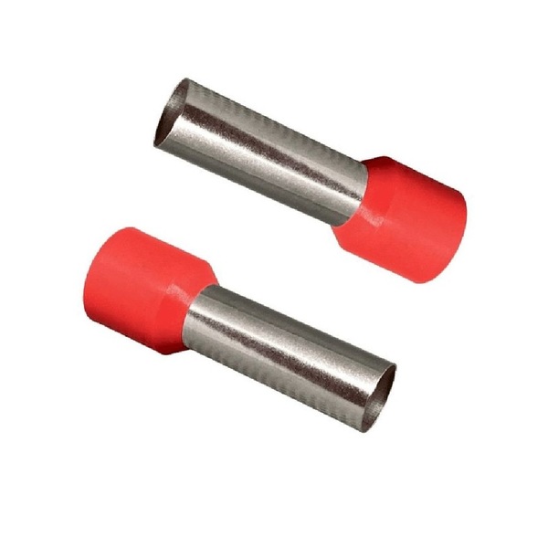 Terminal Tubular Ilhós Simples 35 Mm²  Longo E25mm 100 Peças