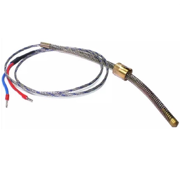 Termoelemento Tipo J 0-300oC Cabeçote 8mm 2 fios 3 metros
