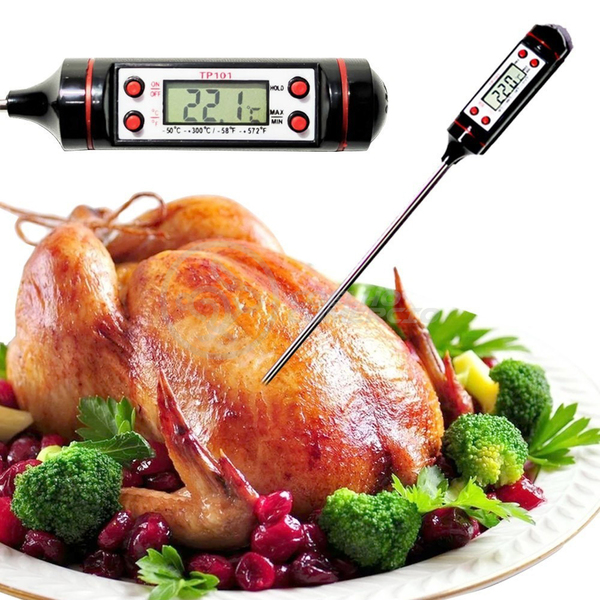 Termômetro Culinário Cozinha Digital Com Espeto Alimentos E L
