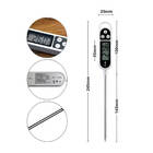 Termômetro Culinário Digital Espeto Alimento Cozinha Inox