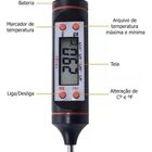 Termômetro Culinário P/alimentos Bebidas Cozinha -50 A 300°
