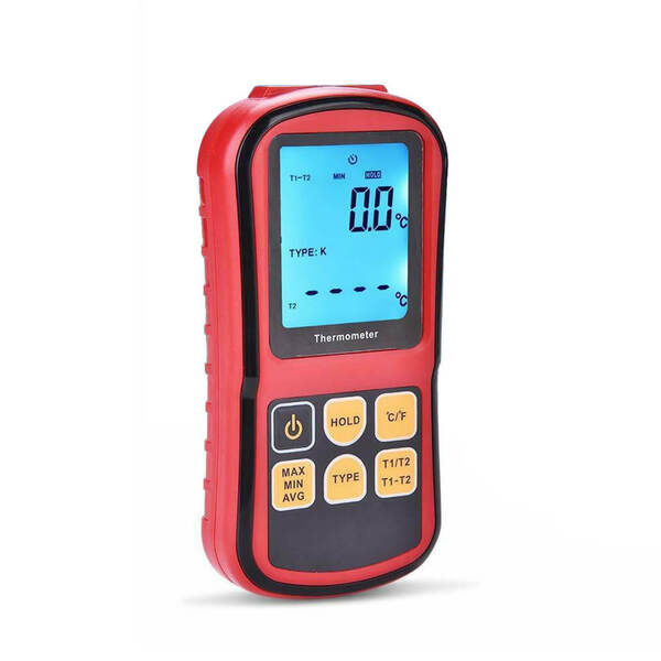 Termômetro Digital Portátil De 2 Canais Termopar Gm-1312