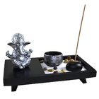Terrário Bandeja Areia Altar Ganesha Jardim Zen Decorativo Po
