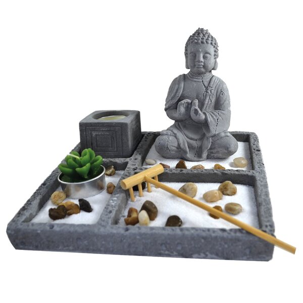Terrário Bandeja Areia Altar Jardim Zen Decorativo Porta Vela