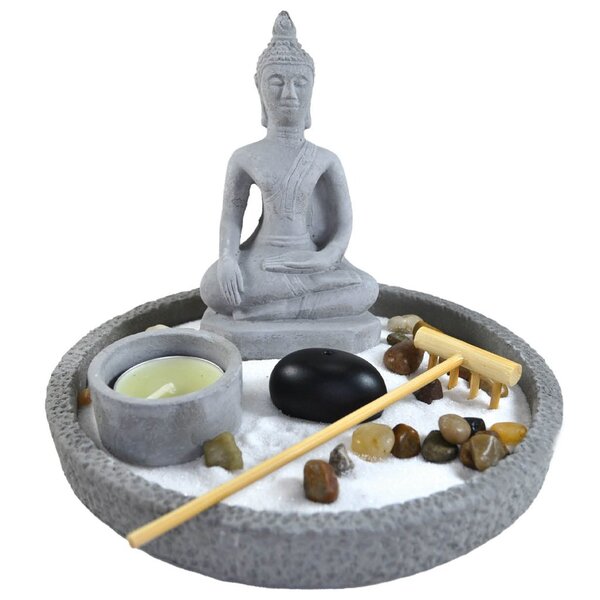 Terrário Bandeja Areia Altar Jardim Zen Decorativo Porta Vela