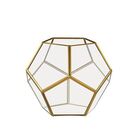 Terrário Em Vidro E Latão