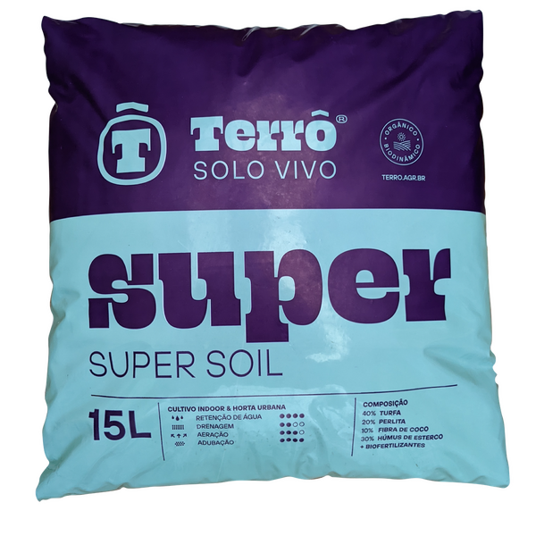Terrô Super Substrato Semente Germinação Mudas Grow Indoor 15l