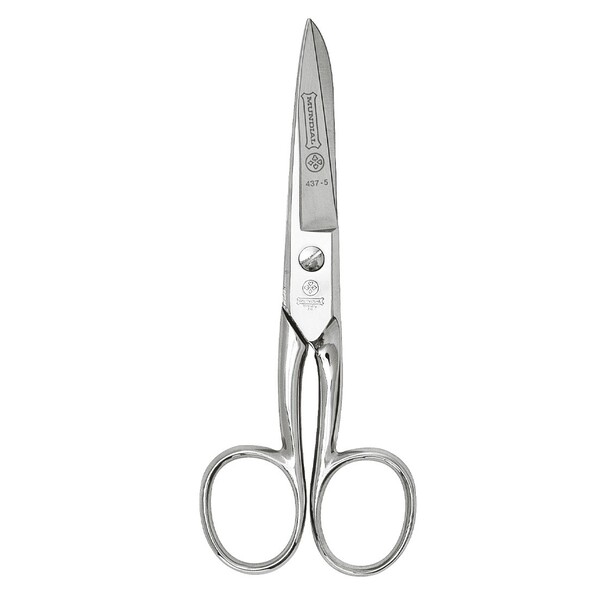 Tesoura 12cm De Aço Inox Mundial Multiuso 2 Dedos Forjado