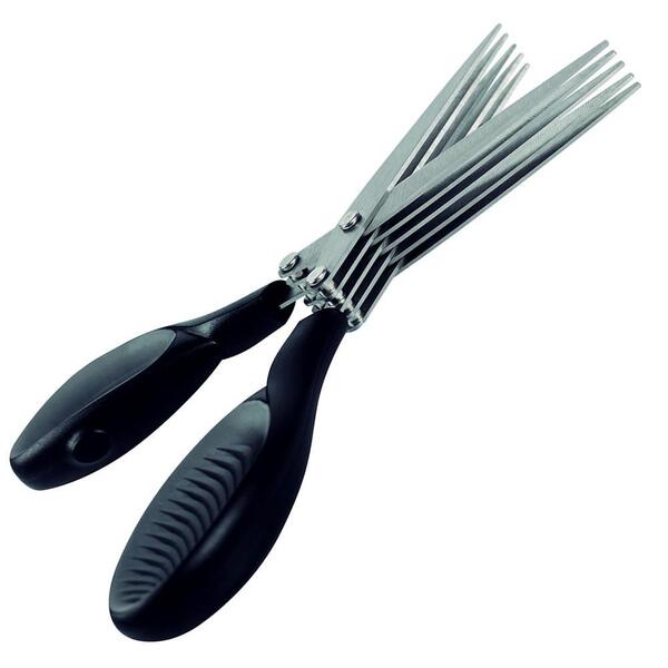 Tesoura 5 Lâminas Para Cortar Picar Temperos Cheiro Verde Erv