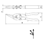 Tesoura De Aviacao Corte Esquerdo Tramontina