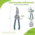 Tesoura De Poda Com Trava (25cm) Western