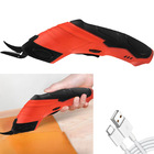 Tesoura Eletrica Sem Fio Corta Pano Tecido Papel Papelao Cost