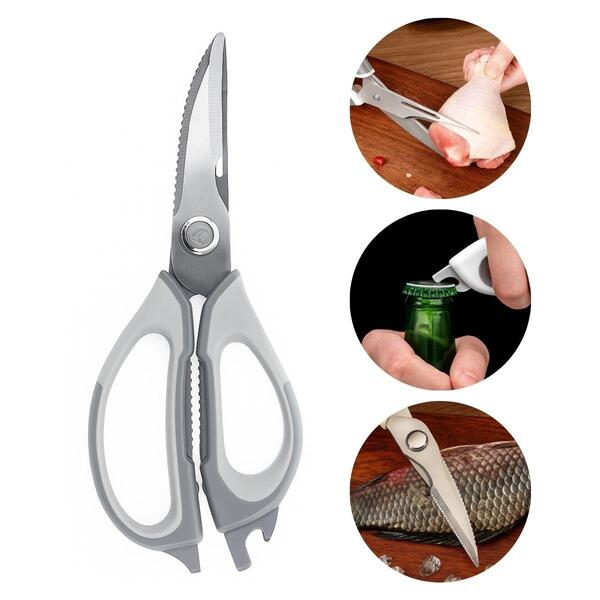 Tesoura Multifuncional Frango Peixe Legumes Abridor Garrafa
