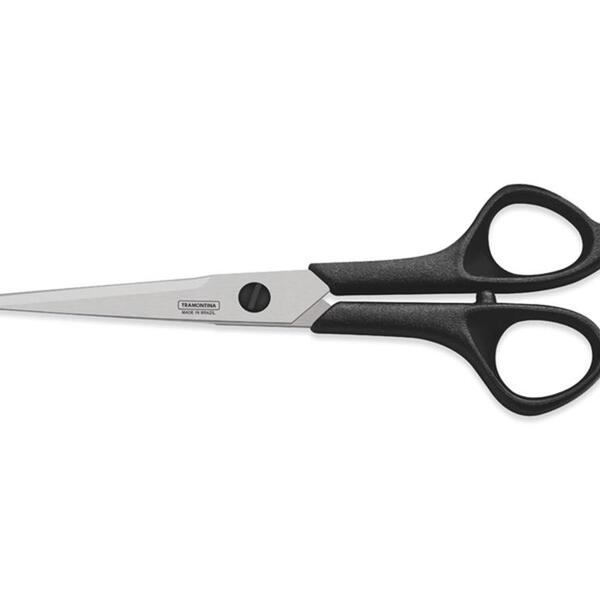 Tesoura Para Cabeleireiro 7 Supercort Preto Lamina De Aco Ino