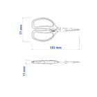 Tesoura para Frutas Curta Aço Tramontina