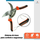 Tesoura Para Poda Jardinagem Profissional 8,5" - Starfer