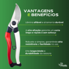 Tesoura Para Poda Okatsune No.103/200mm Com - 2 Molas - Taman