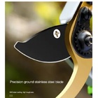 Tesoura Podador Profissional Jardim Top De Linha Aço Dourada