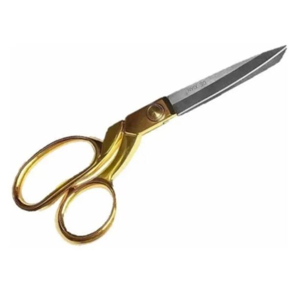 Tesoura Senior Profissional Dourada Costureira Alfaiate Ouro