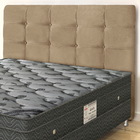 Testeira De Cama Box Clean Queen Sued Bege Simbal