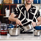 Tigela Bowl Aço Inox 25 Cm Fundo Silicone Antiderrapante