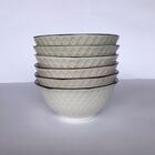 Tigela Bowl Estampada Floral Azul Cerâmica 330 Ml