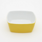 Tigela cerâmica amarela quadrada 400ml 14cm MondoCeram
