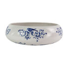 Tigela Cerâmica Ikebana Passarinho - Victoria Branco 30cm