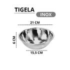 Tigela De Inox 21cm