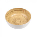 Tigela Em Madeira 20x09 Cm Cor Branca
