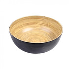 Tigela Em Madeira Grande 30x11 Cm Cor Preto