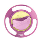 Tigela Giratória 360° Spaceship Rosa Nasa Collection Multikid