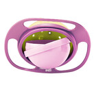 Tigela Giratória 360° Spaceship Rosa Nasa Collection Multikid