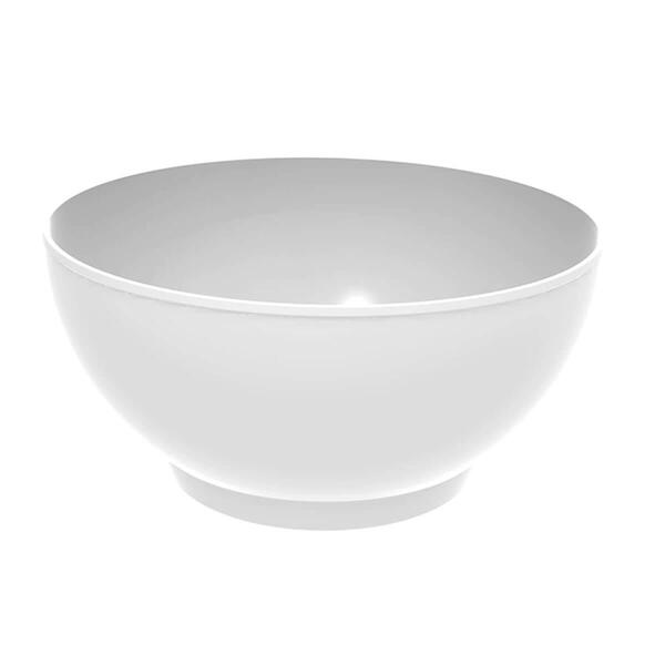 Tigela Grande Crippa Travessa Redonda 3,1l Branco Servir Sala