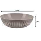 Tigela Melamina Plisse Cinza Premium 22cm - Yazi