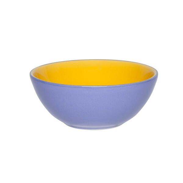 Tigela Pequena 16cm 600ml Amarelo/azul Hortência Ab37-0114