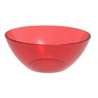 Tigela Pequena Vermelha Transparente Crippa Travessa Redonda