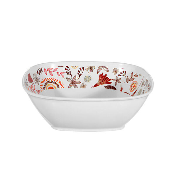 Tigela Quadrada Em Melamina Vintage 25 Cm