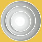 Tigela Saladeira De Melamina Branca 2,2l Round 22x10cm Bowl R