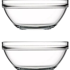 Tigela Vasilha Bowl 2,1lt Conjunto 2-un Saladeira De Vidro Tr