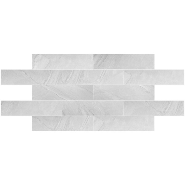 Tijolinho Marmore Acinzentado Adesivo Flexivel P Parede 30x7