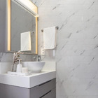 Tijolinho Marmore Branco Jazz Adesivo Flexivel P Parede 30x7,