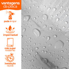 Tijolinho Marmore Branco Jazz Adesivo Flexivel P Parede 30x7