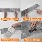 Tijolinho Mármore Monet Cinza Adesivo Flexivel P Parede 30x7,