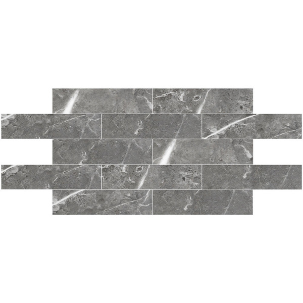 Tijolinho Mármore Monet Cinza Adesivo Flexivel P Parede 30x7