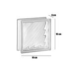 Tijolo De Vidro 19 X 19 X 8 Cm Digona New Translúcido 10 Unid