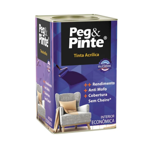 Tinta Acrí Peg&pinte 18 Litros  Branco Gelo